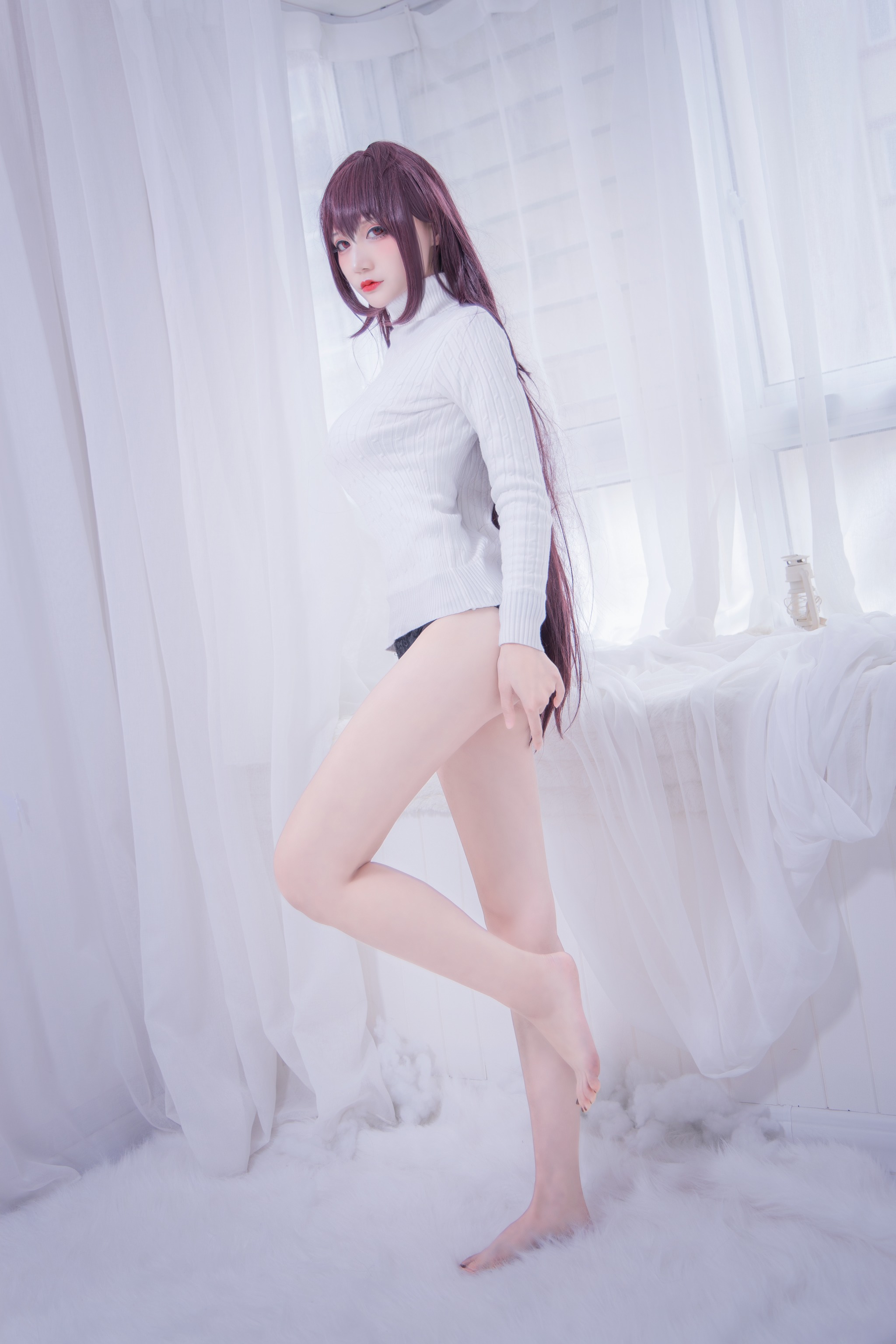 图片[1]-仙九Airi – NO.007 斯卡哈毛衣[21P]-XikXak